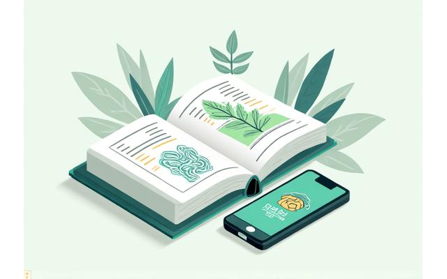 Купчина книги за самопомощ и икони на приложения за ментално здраве на едно място.